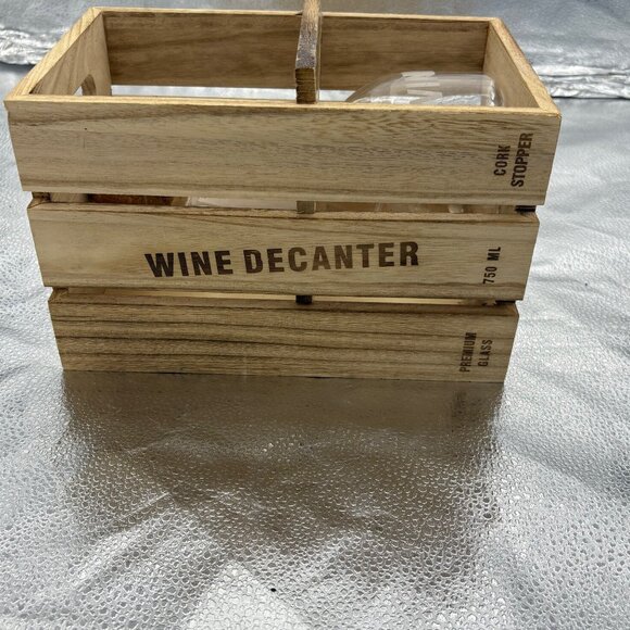 Wine Bar Decanter With Cork Stopper 750ml Premium Glass For Red Wines By Artland - Picture 10 of 16